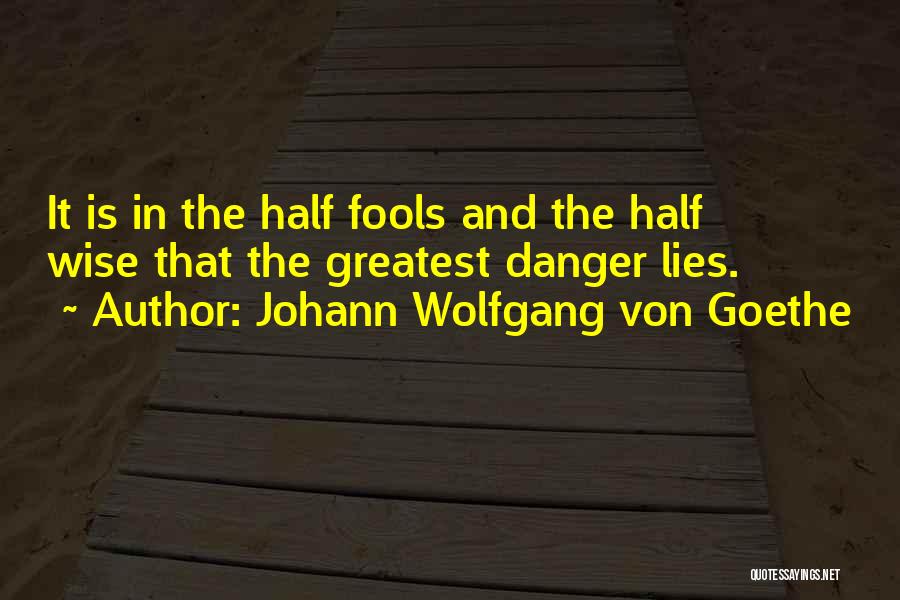 Wise Fools Quotes By Johann Wolfgang Von Goethe