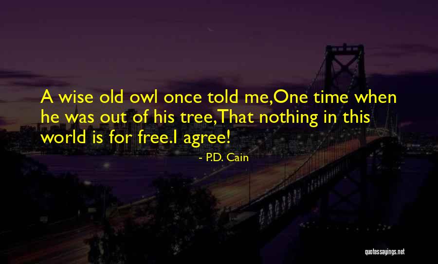 Wise Old Owl Quotes By P.D. Cain