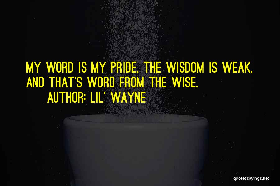 Wise Words And Wisdom Quotes By Lil' Wayne
