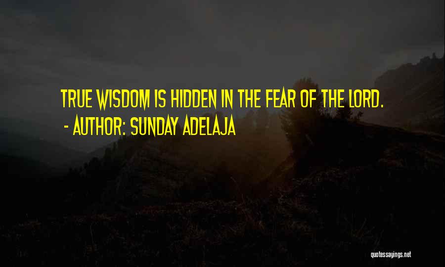 Wise Words Quotes Quotes By Sunday Adelaja