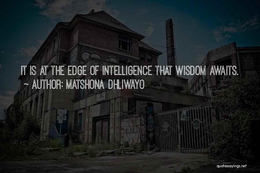 Wise Words Wisdom Quotes By Matshona Dhliwayo