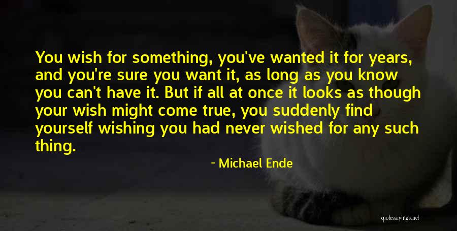 Wish Come True Quotes By Michael Ende Wish Come True Quotes By Michael Ende