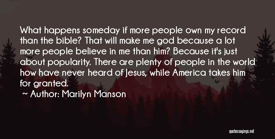 Wish Granted Bible Quotes By Marilyn Manson