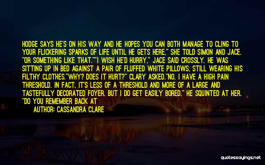 Wish He Was Here Quotes By Cassandra Clare