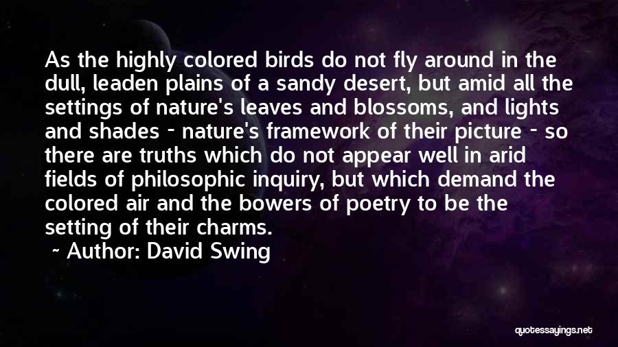 Wish I Could Fly Quotes By David Swing