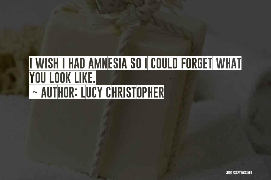 Wish I Could Forget You Quotes By Lucy Christopher