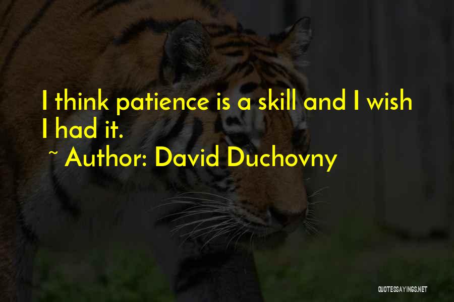 Wish I Had Quotes By David Duchovny