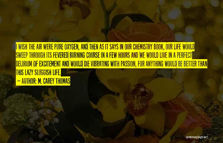 Wish I Would Die Quotes By M. Carey Thomas