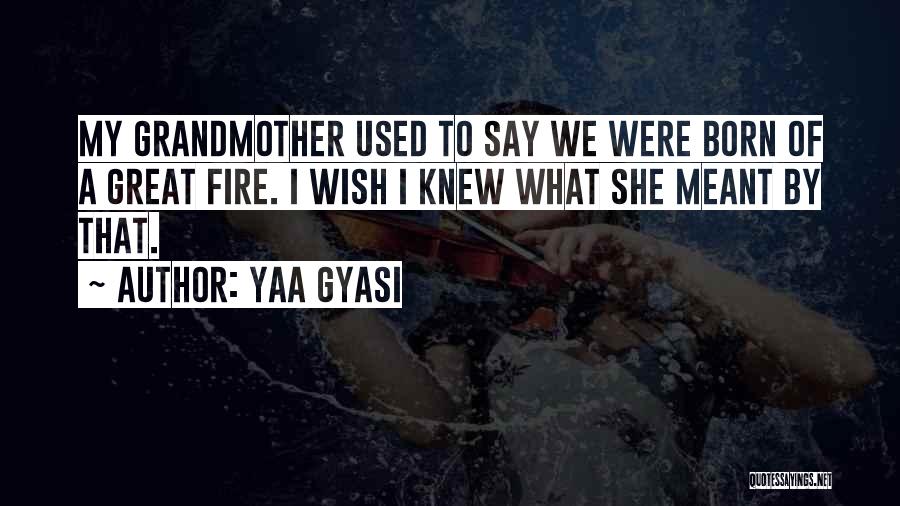 Wish She Knew Quotes By Yaa Gyasi