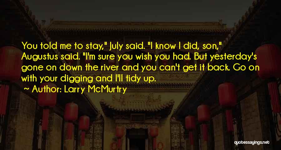 Wish You Can Go Back Quotes By Larry McMurtry