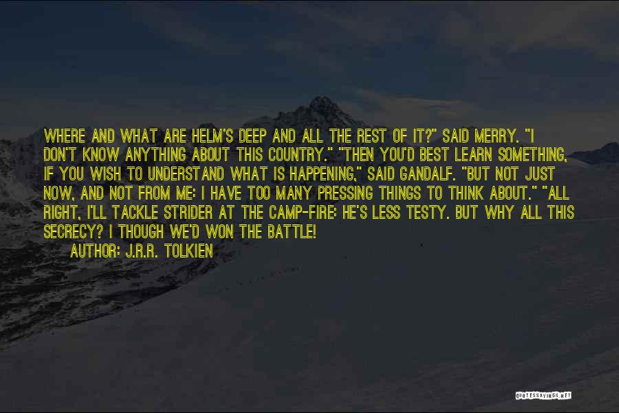 Wish You The Best Quotes By J.R.R. Tolkien