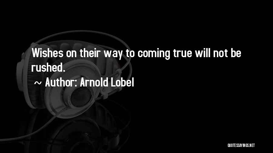 Wishes Not Coming True Quotes By Arnold Lobel