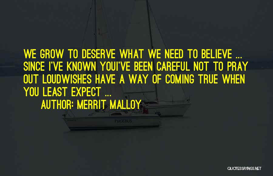 Wishes Not Coming True Quotes By Merrit Malloy