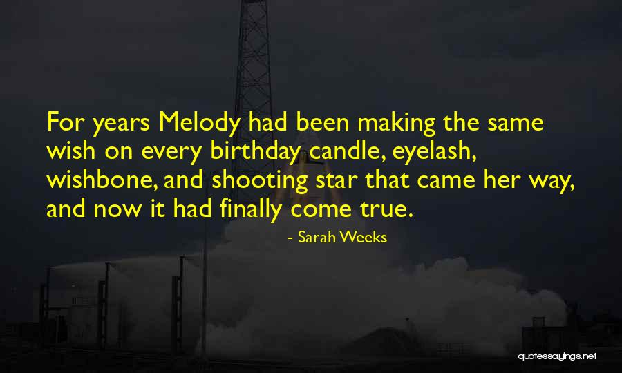 Wishing On A Star Quotes By Sarah Weeks