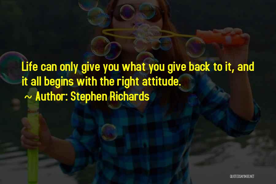 Wishing To Go Back Quotes By Stephen Richards