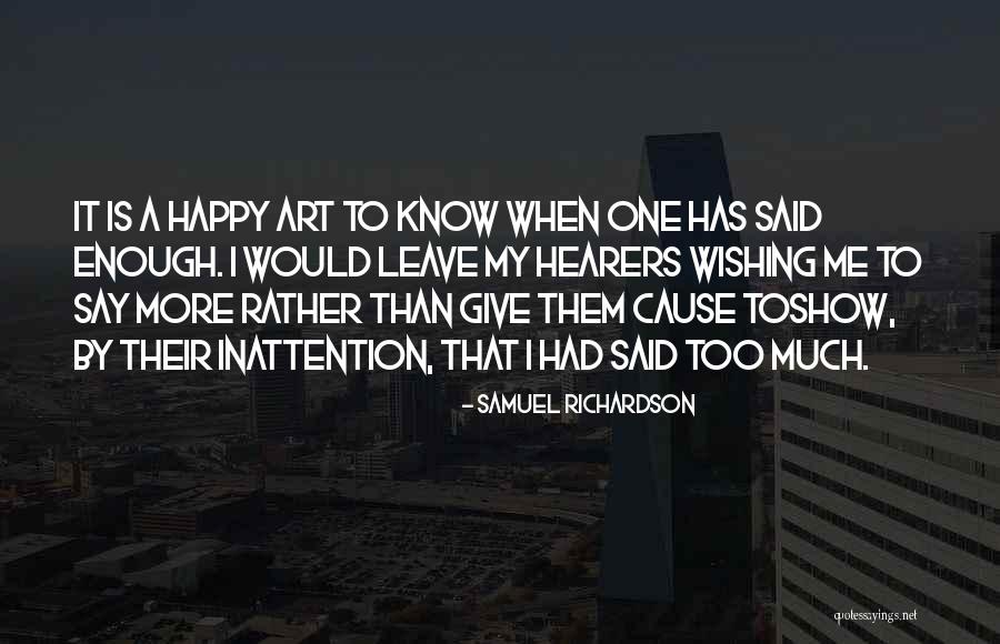 Wishing You Said Something Quotes By Samuel Richardson Wishing You Said Something Quotes By Samuel Richardson