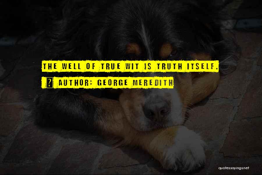 Wit Quotes By George Meredith