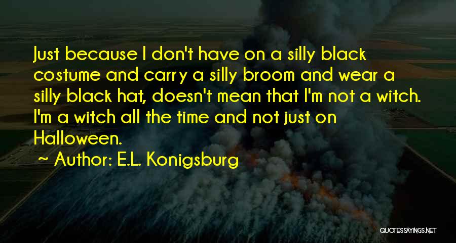 Witch Broom Quotes By E.L. Konigsburg