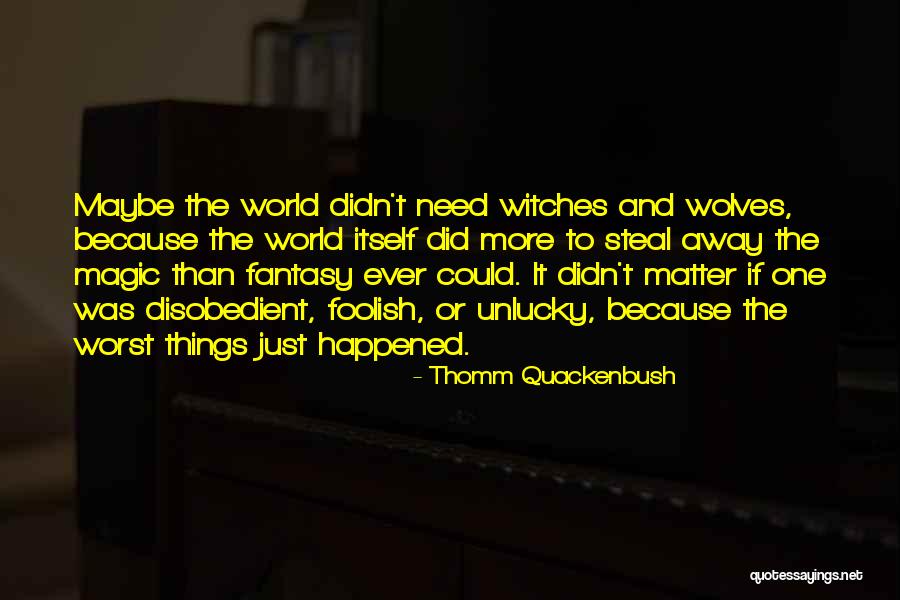 Witches And Magic Quotes By Thomm Quackenbush