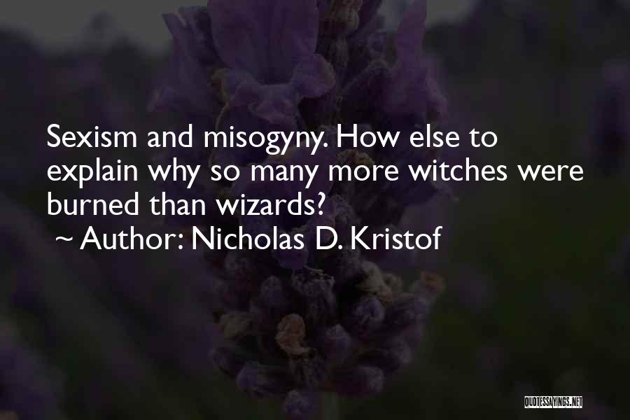 Witches And Wizards Quotes By Nicholas D. Kristof