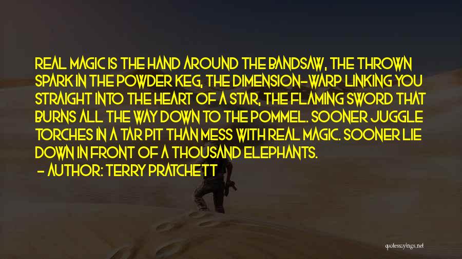 With A Sword In My Hand Quotes By Terry Pratchett