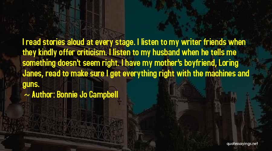 With Boyfriend Quotes By Bonnie Jo Campbell