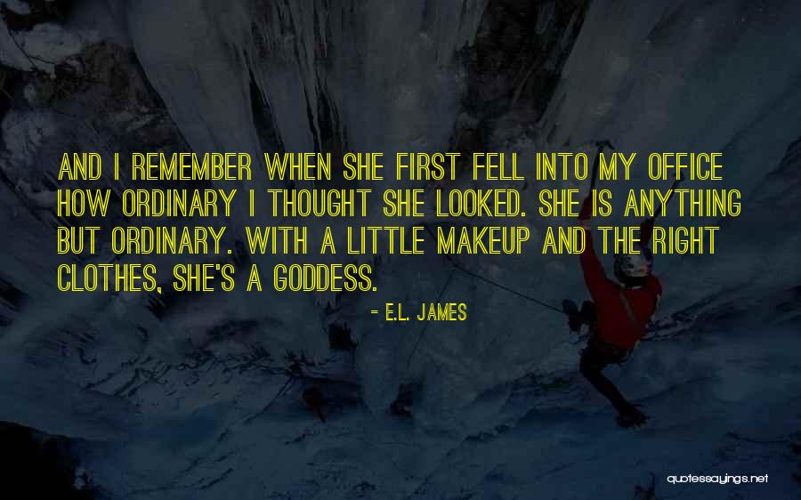 With Makeup Quotes By E.L. James With Makeup Quotes By E.L. James