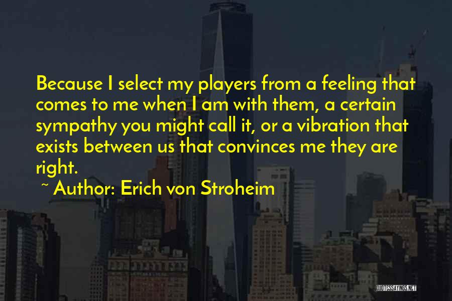 With Sympathy Quotes By Erich Von Stroheim
