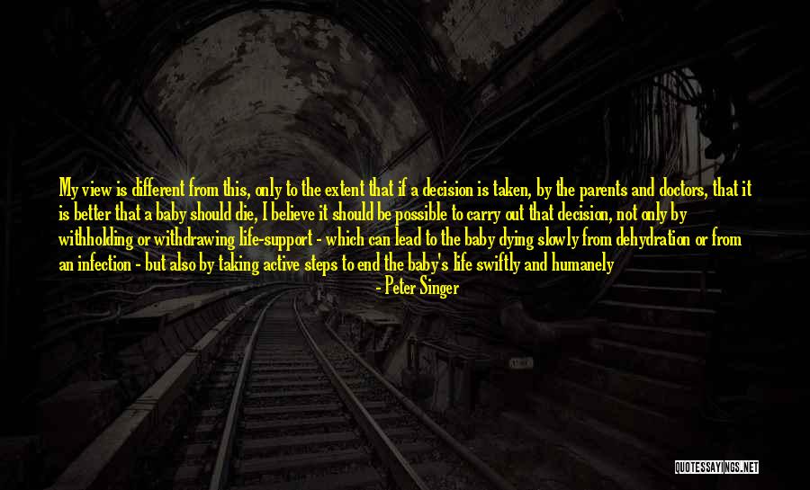 Withdrawing From Life Quotes By Peter Singer