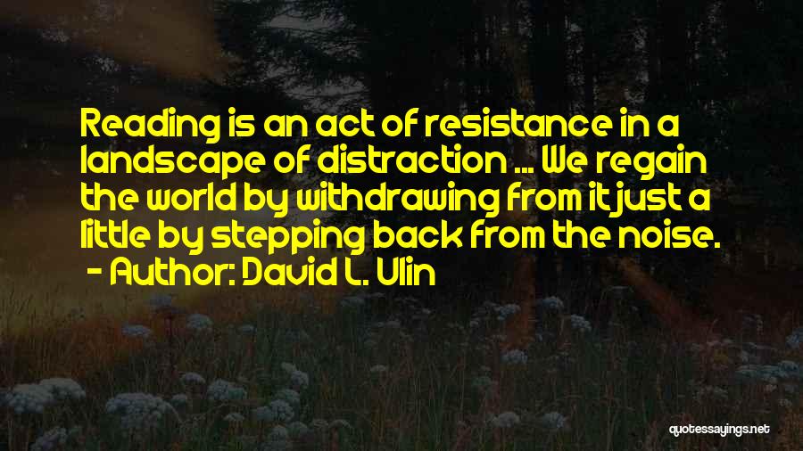 Withdrawing Quotes By David L. Ulin