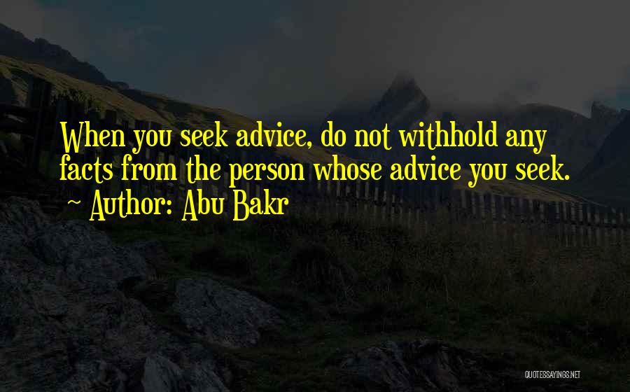 Withhold Quotes By Abu Bakr