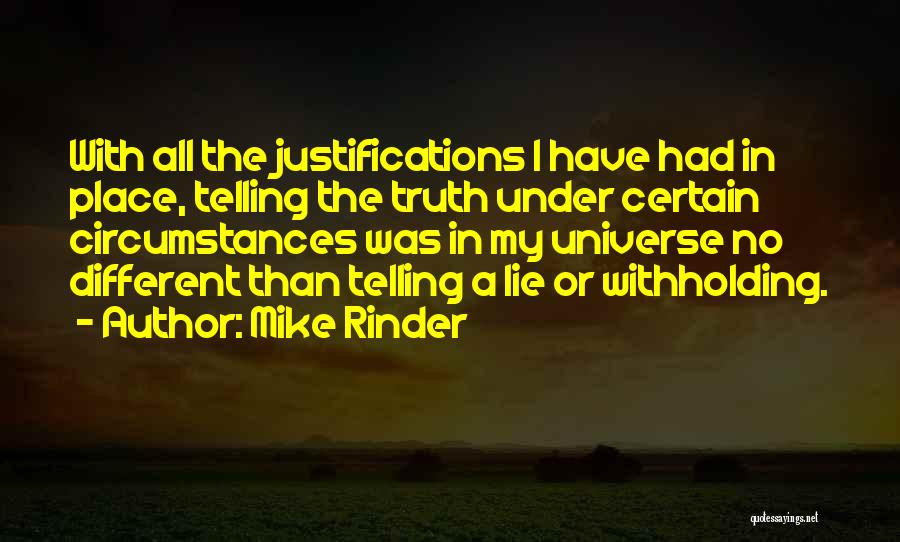 Withholding Truth Quotes By Mike Rinder