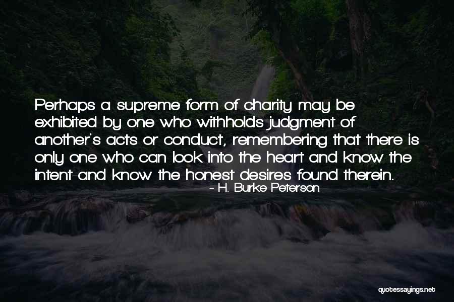Withholds Quotes By H. Burke Peterson