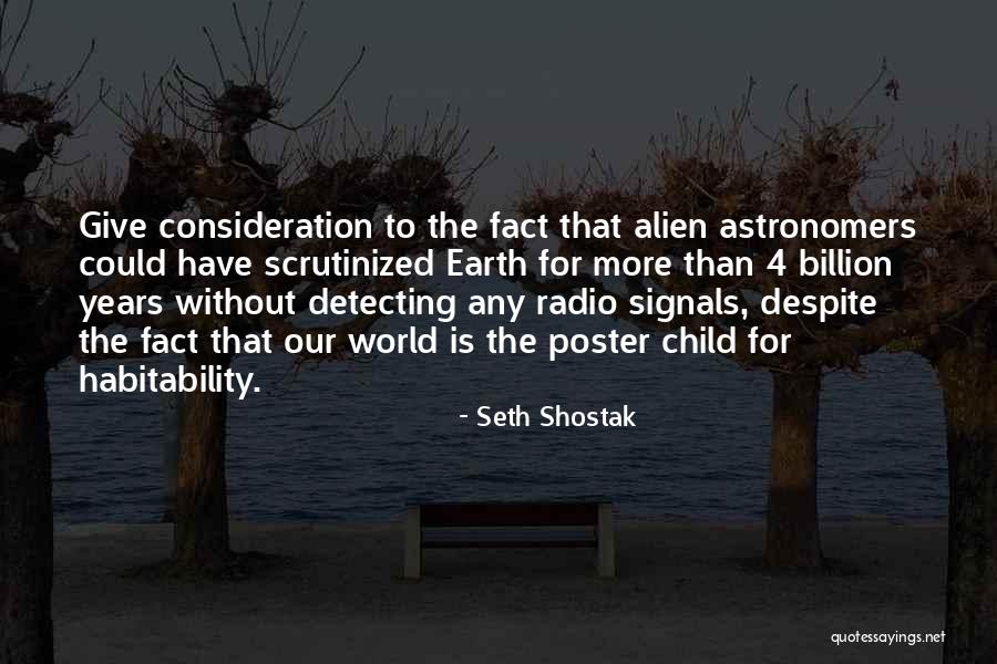 Without Consideration Quotes By Seth Shostak