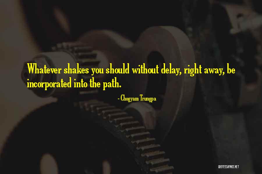 Without Delay Quotes By Chogyam Trungpa Without Delay Quotes By Chogyam Trungpa