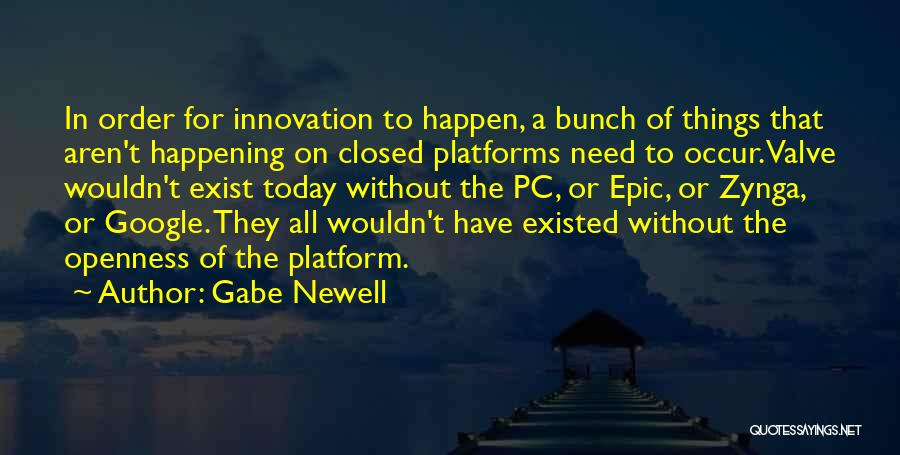 Without Innovation Quotes By Gabe Newell