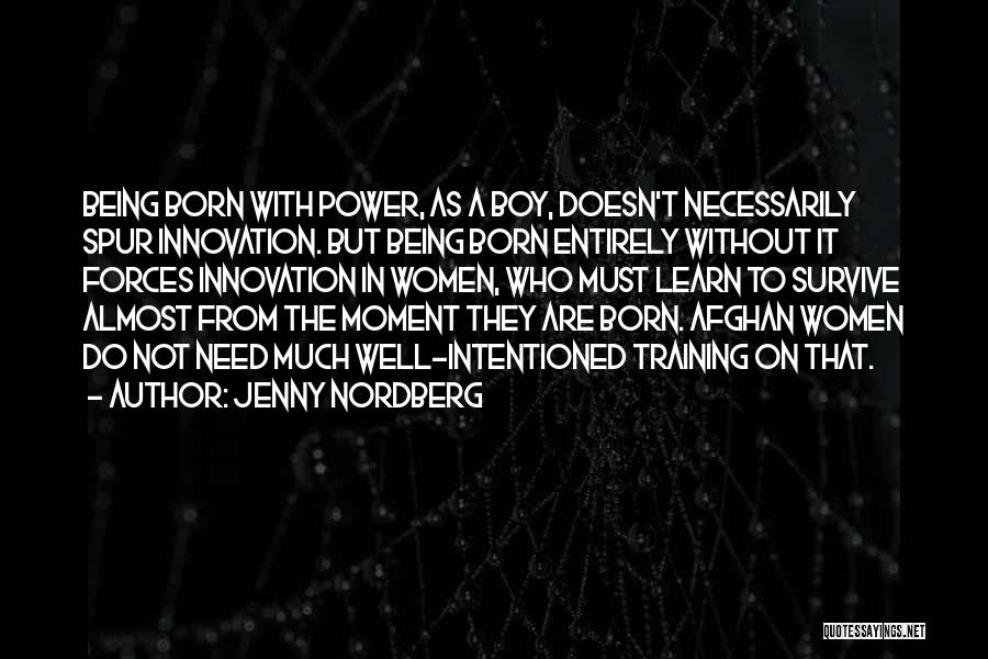 Without Innovation Quotes By Jenny Nordberg