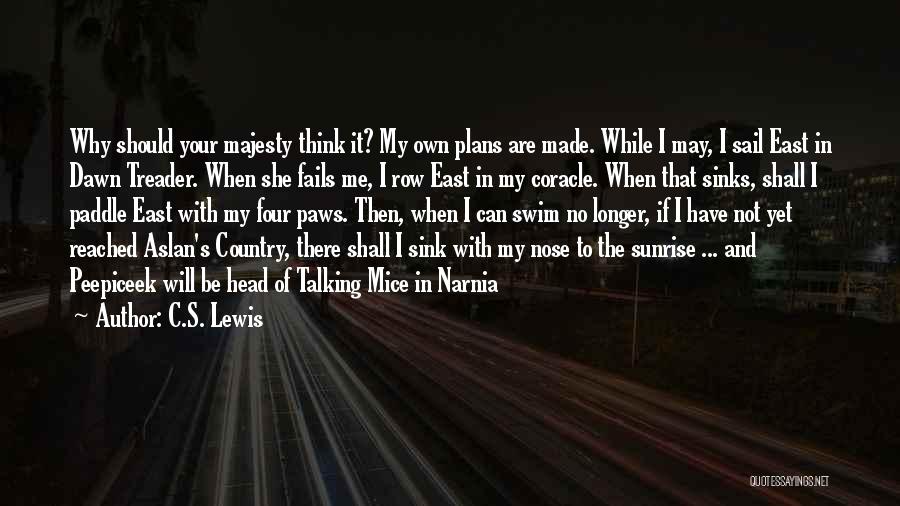 Without Paddle Quotes By C.S. Lewis