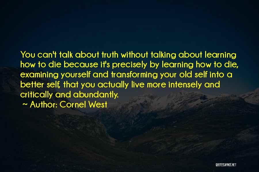 Without Talking To You Quotes By Cornel West