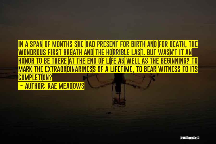 Witness Quotes By Rae Meadows