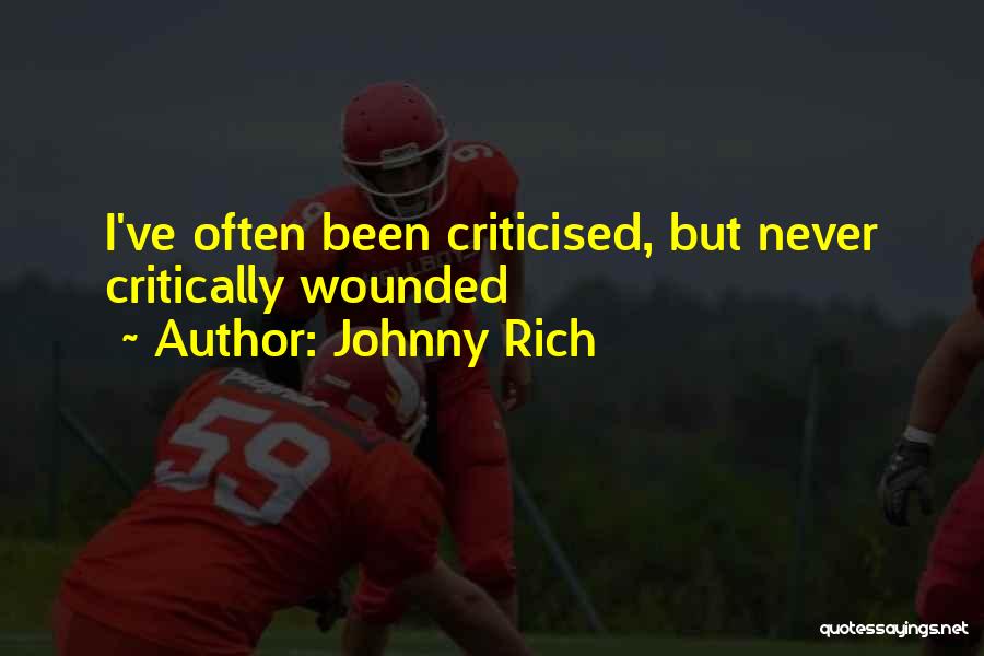 Witty But Funny Quotes By Johnny Rich