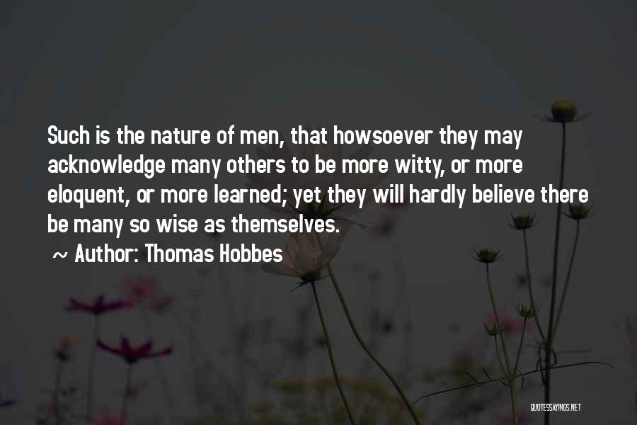 Witty Quotes By Thomas Hobbes