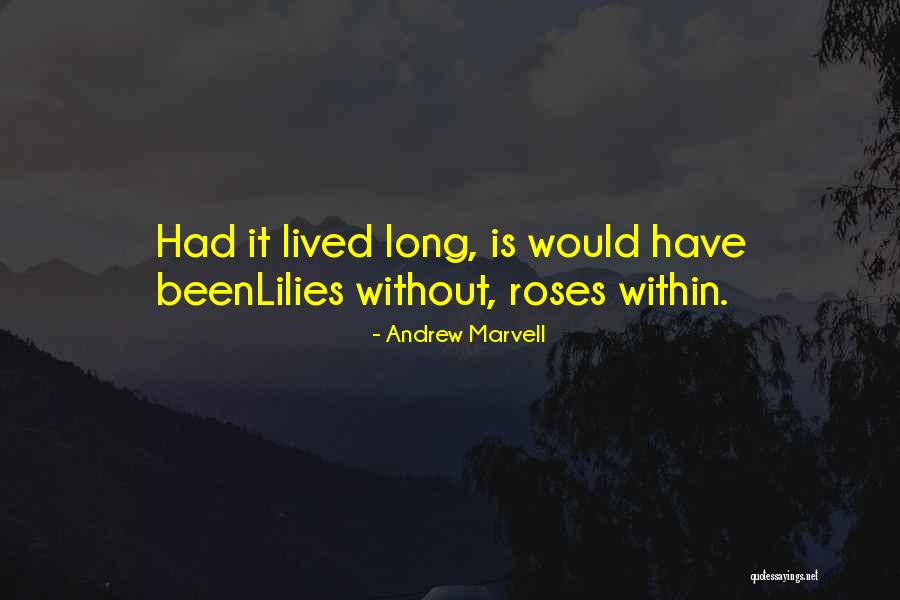 Witty Snow Quotes By Andrew Marvell