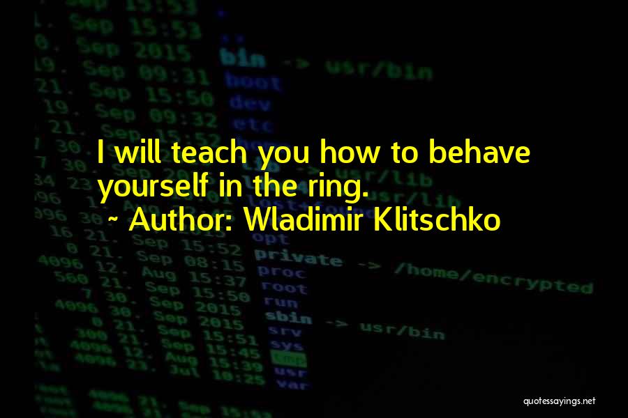 Wladimir Klitschko Quotes 780379