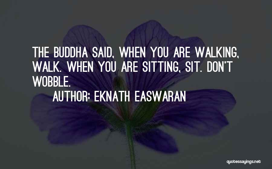 Wobble Quotes By Eknath Easwaran