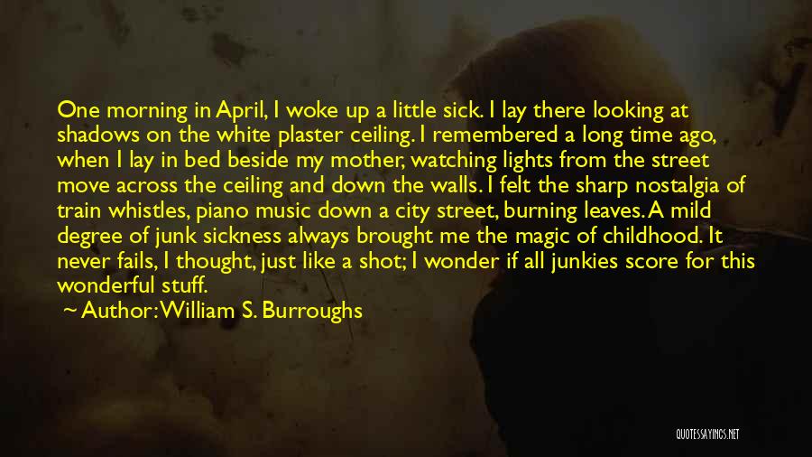 Woke Up Sick Quotes By William S. Burroughs