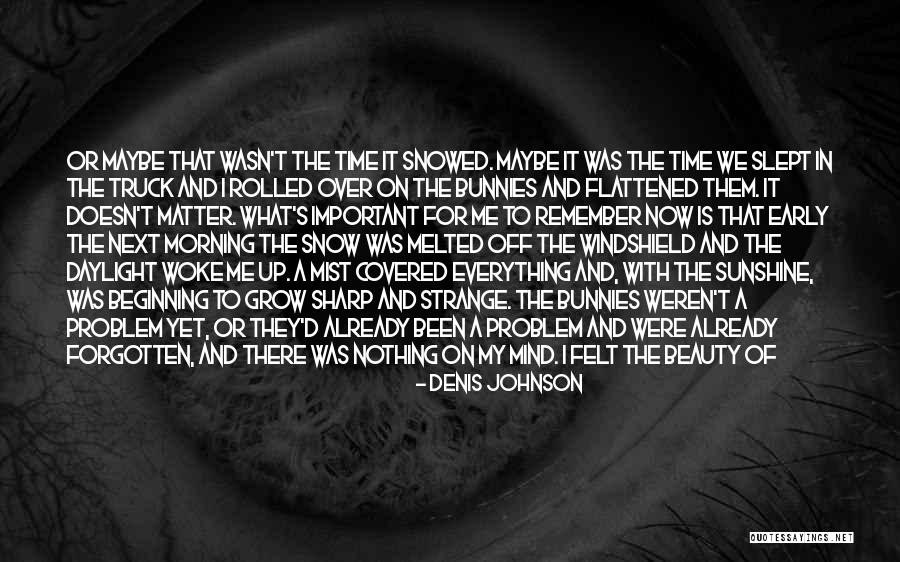 Woke Up With Him On My Mind Quotes By Denis Johnson Woke Up With Him On My Mind Quotes By Denis Johnson