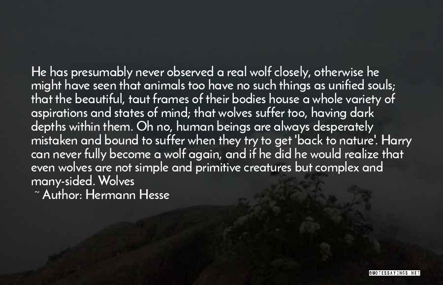 Wolf And Human Quotes By Hermann Hesse