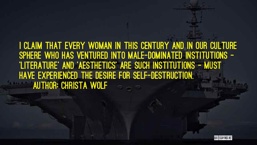 Wolf And Woman Quotes By Christa Wolf Wolf And Woman Quotes By Christa Wolf