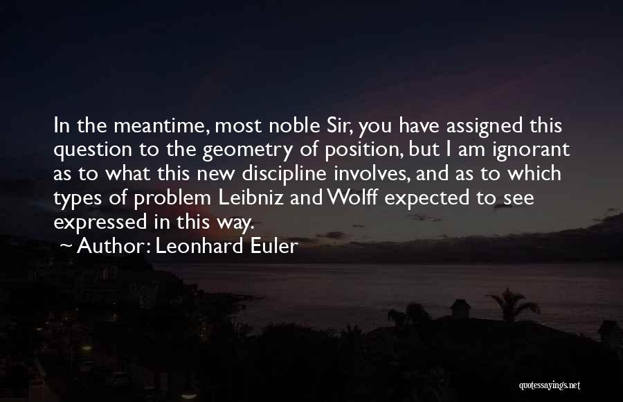 Wolff Quotes By Leonhard Euler